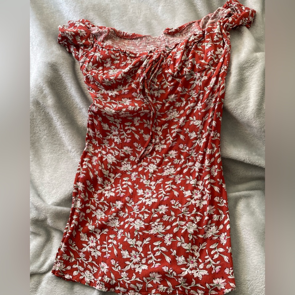 Red summer dress